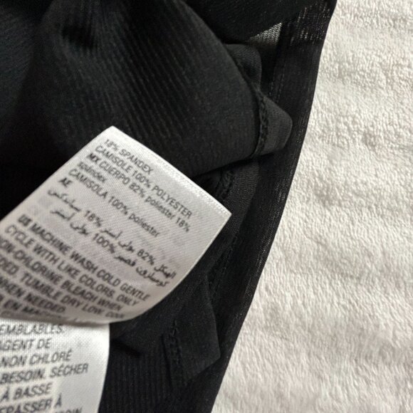 INC International Concepts Womens Glitter-Dot Mesh Pullover Top PXL Black New - Picture 5 of 8